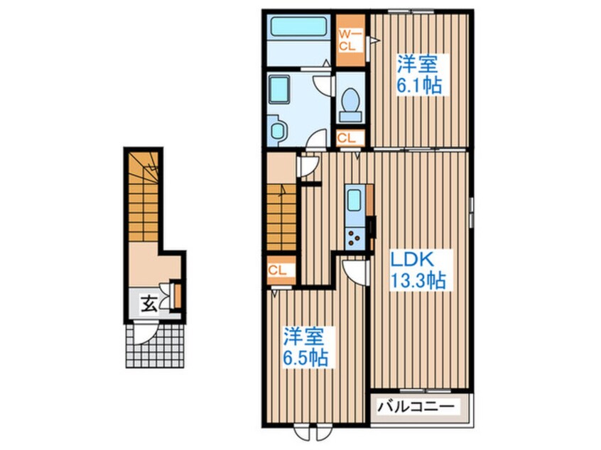 間取図 ディアコート桜Ⅳ