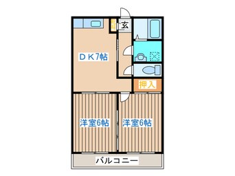 間取図 メゾン若林