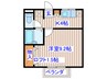 カーサ二本杉 1Kの間取り