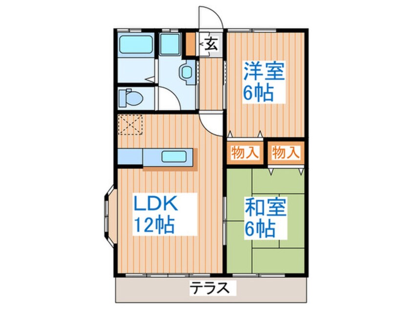 間取図 グランハイツ大場Ⅱ