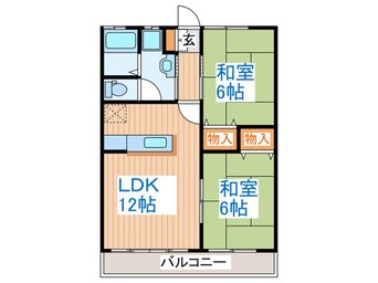 間取図 グランハイツ大場Ⅱ