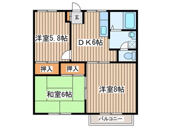 間取図 ベルグラン今泉Ⅰ