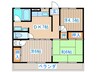 コープ針生Ｂ 3DKの間取り