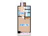 Nａｓｉｃ仙台東口 1Kの間取り