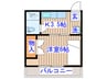 丸美家ビル 1Kの間取り