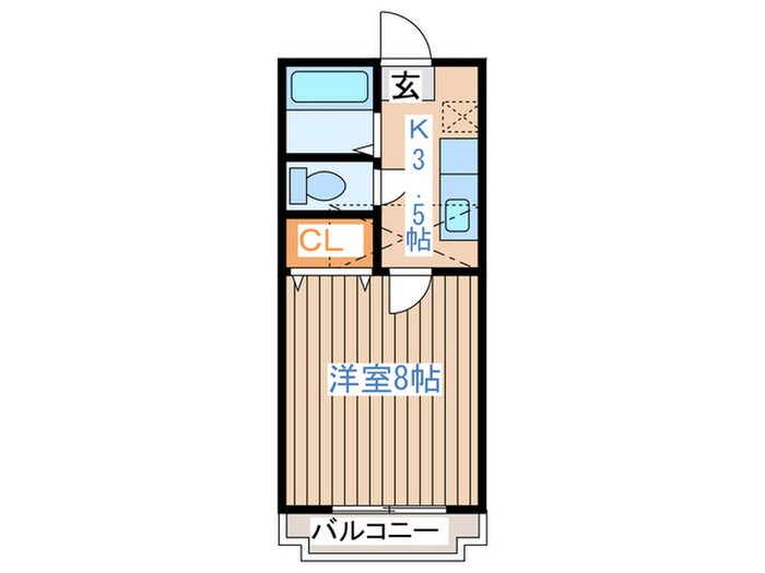 間取り図 ﾎﾜｲﾄｷｬｯｽﾙ南小泉ﾋﾞﾚｼﾞD棟