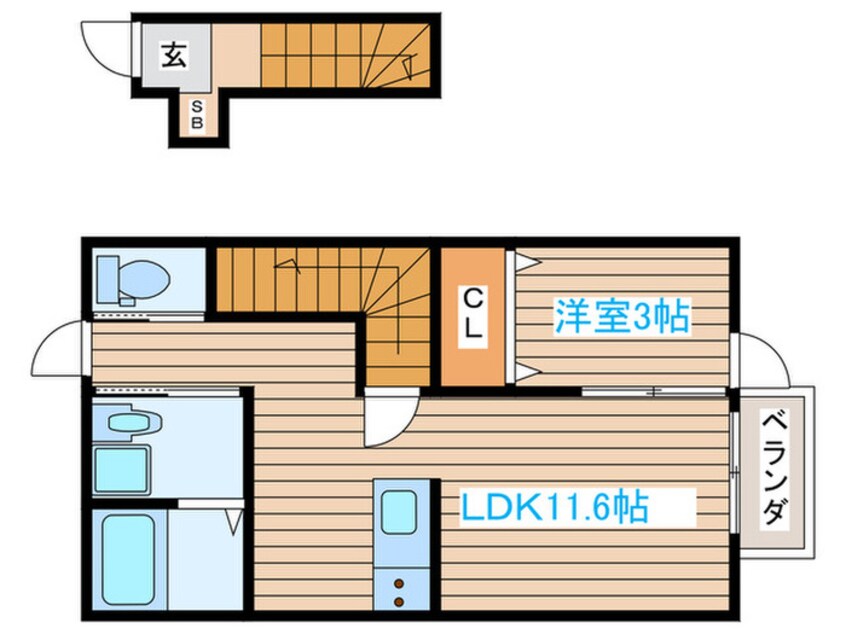 間取図 プレジオ三百人町