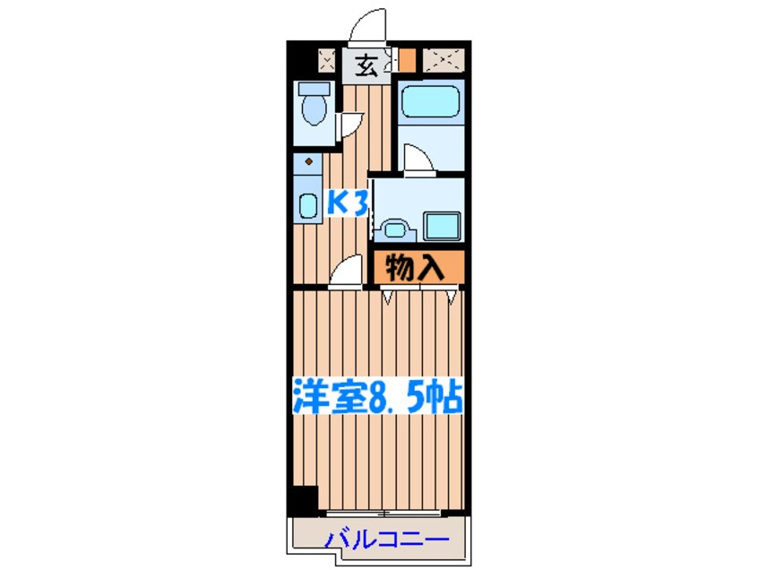 間取図 クレスト宮城野