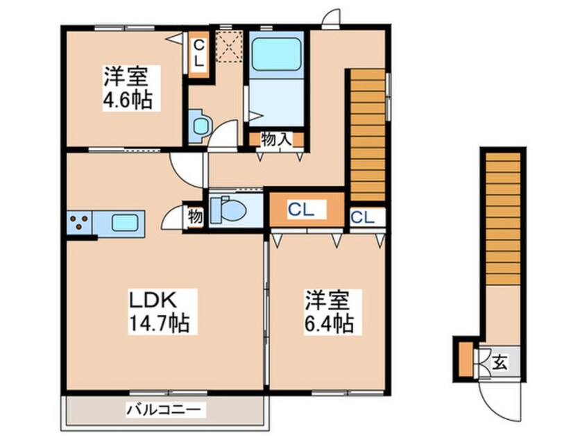 間取図 メゾンマスト桜苑