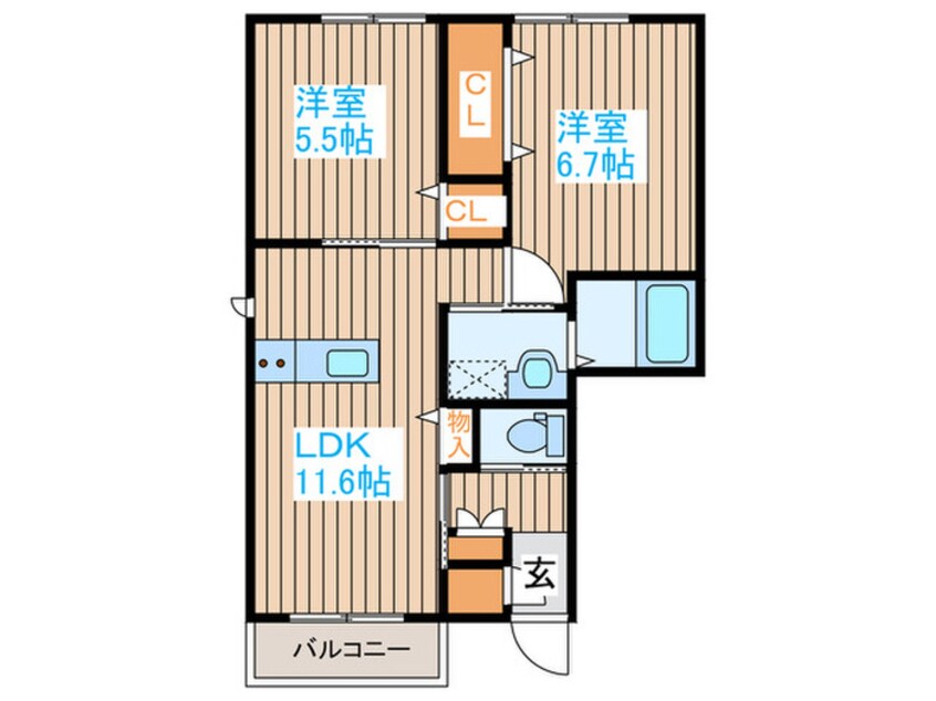 間取図 ヘリオスⅠ