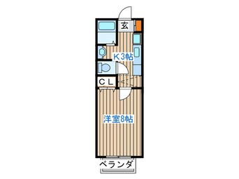 間取図 アヴァンセ富沢南　六番館