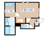 シャノワール岩沼 1Kの間取り