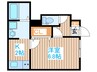 シャノワール岩沼 1Kの間取り