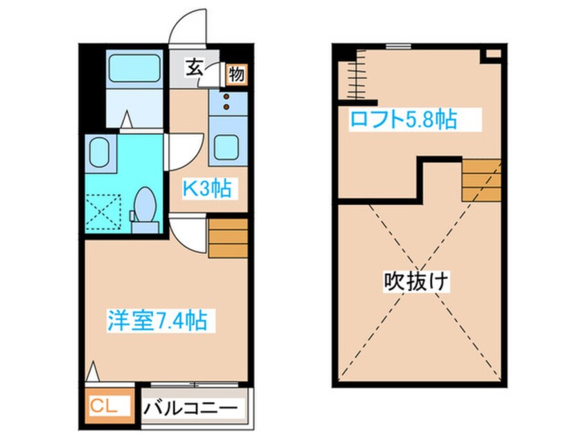 間取図 リアーレ太子堂