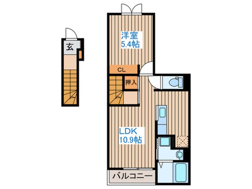 間取図 コンフォールつかさ　A