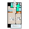シティタワー二十人町 1LDKの間取り