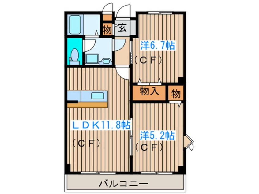 間取図 ｆｏｒｅｓｔａ　上桜木