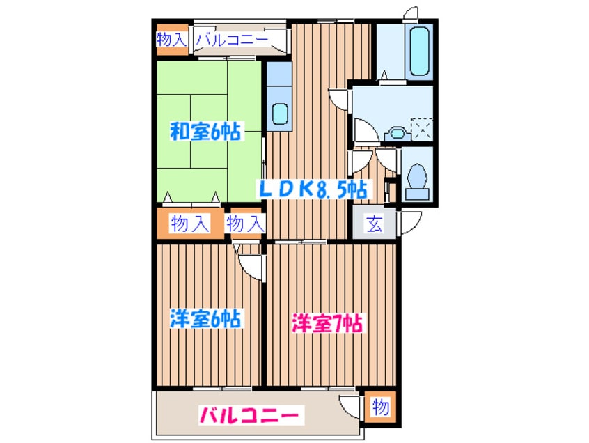 間取図 エクセルディアコート