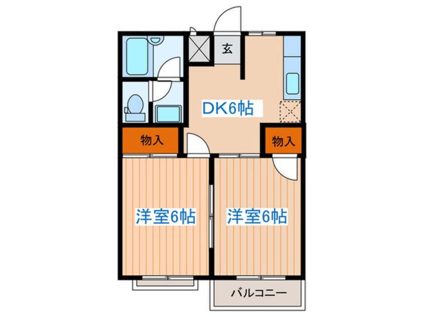 間取図 シティハイツ岩切