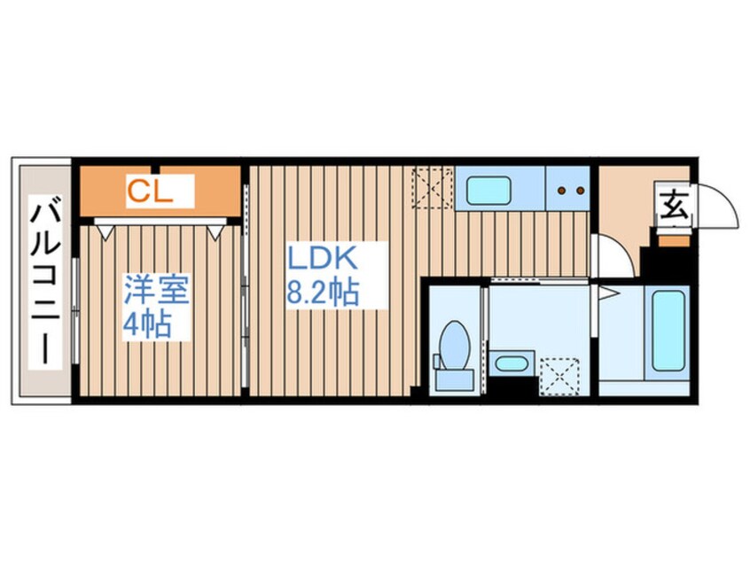 間取図 カーサ・スタジオーネ河原町