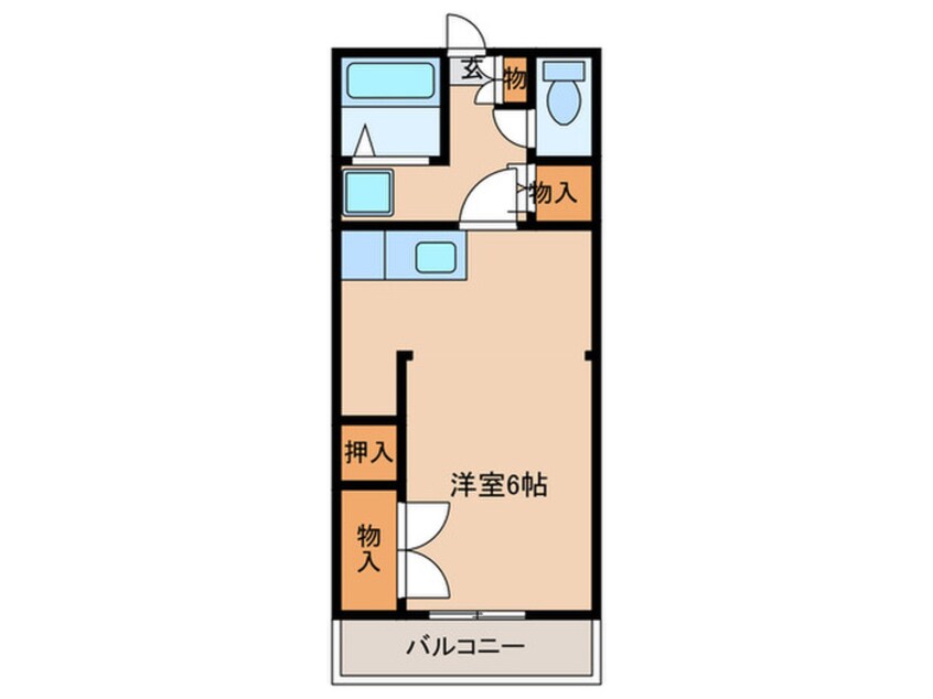 間取図 ホームユニバース泉崎Ⅱ