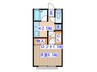 コーポエリ 1Kの間取り
