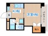 愛宕橋ビル 1Kの間取り