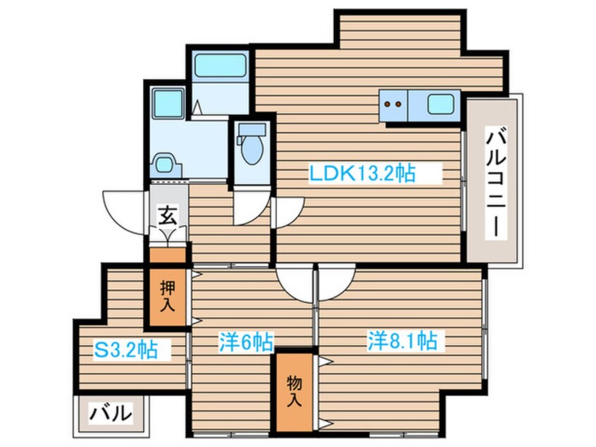 間取図 Tasso長町南