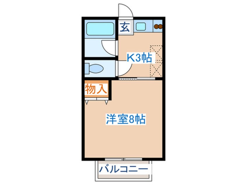 間取図 コーポグローバル多賀城