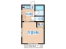 コーポグローバル多賀城 1Kの間取り