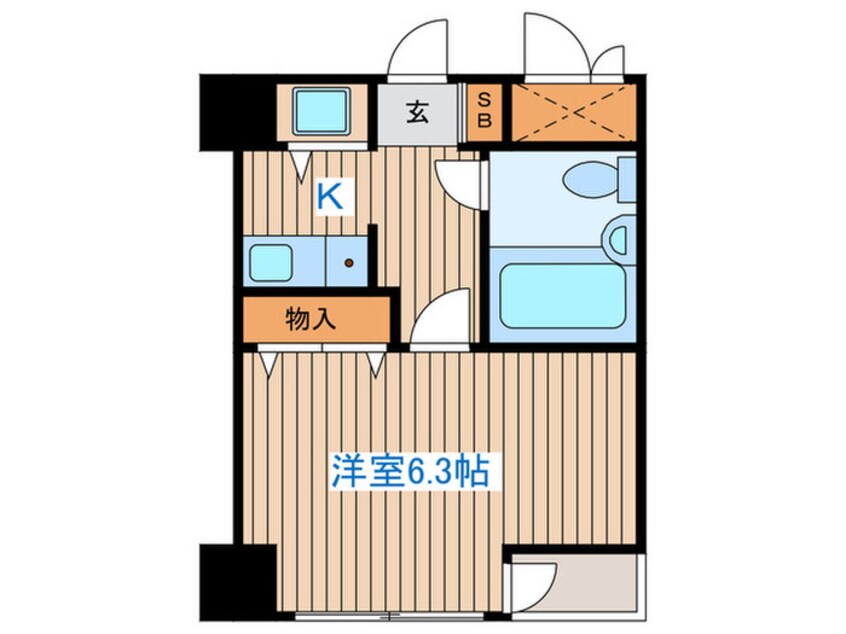 間取図 ﾗｲｵﾝｽﾞﾏﾝｼｮﾝ一高前第2(305)