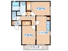 メイハウス 2DKの間取り