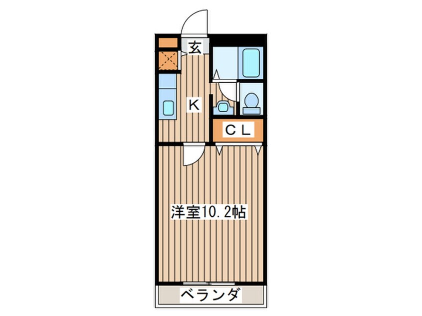 間取図 ビューハイツK