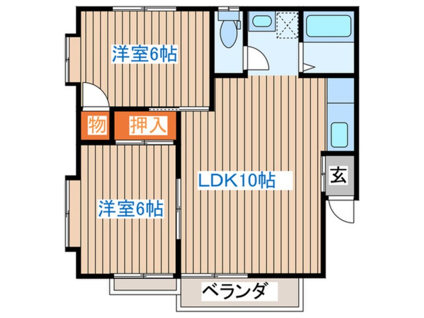 間取図 シティ郡山Ａ