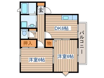 間取図 ブラウンポニーＡ