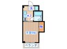 服部ビル 1Kの間取り