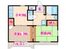 柏コーポ 2DKの間取り