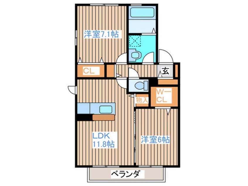 間取図 銀河Ａ