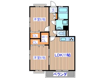 間取図 パルメゾン苦竹駅前