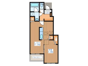 間取図 ラ・カンパネラⅢＢ