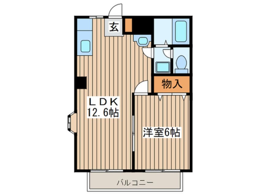 間取図 グランメール大場A