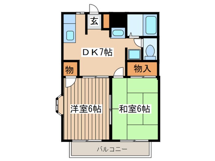 間取り図 グランメール大場A
