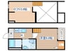 クレアシオン長町南 1Kの間取り