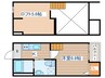 クレアシオン長町南 1Kの間取り