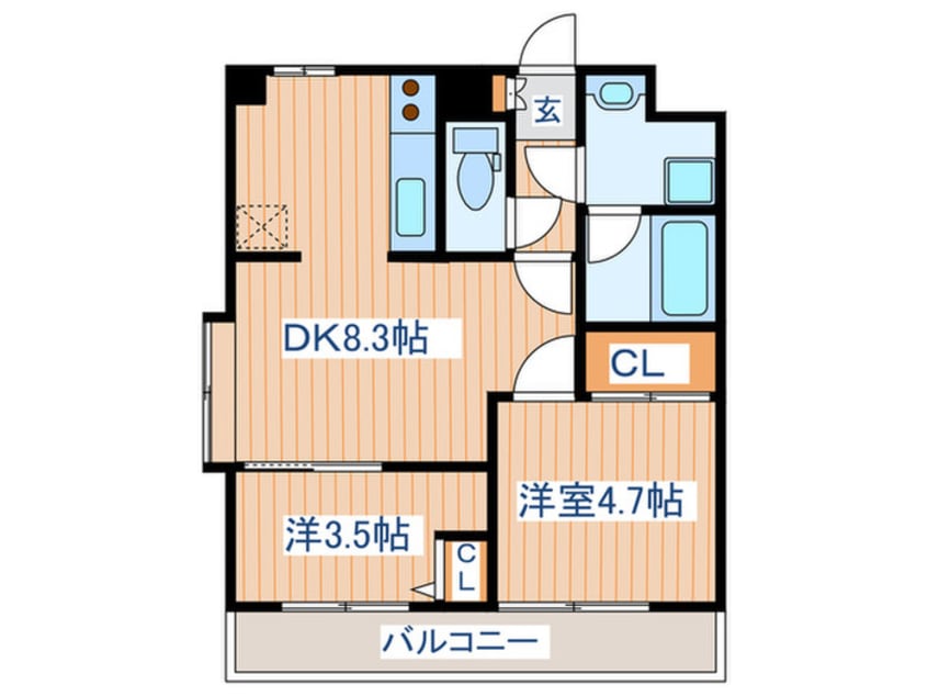 間取図 グレ－ス萩野町