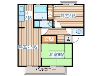 間取図 ガーデンホームズ柴田Ⅰ番館