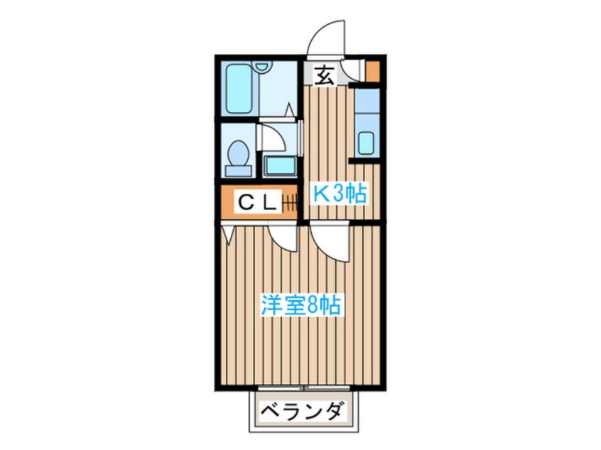 間取図 カワイ柏木K