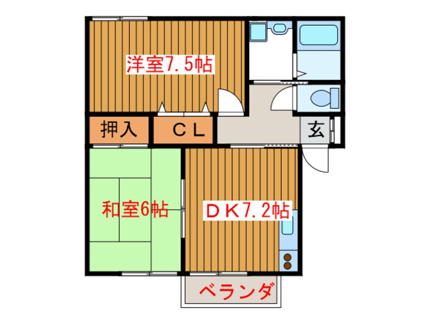 間取図 ベルパークＫⅢ