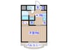 荒巻スカイマンション 1Kの間取り