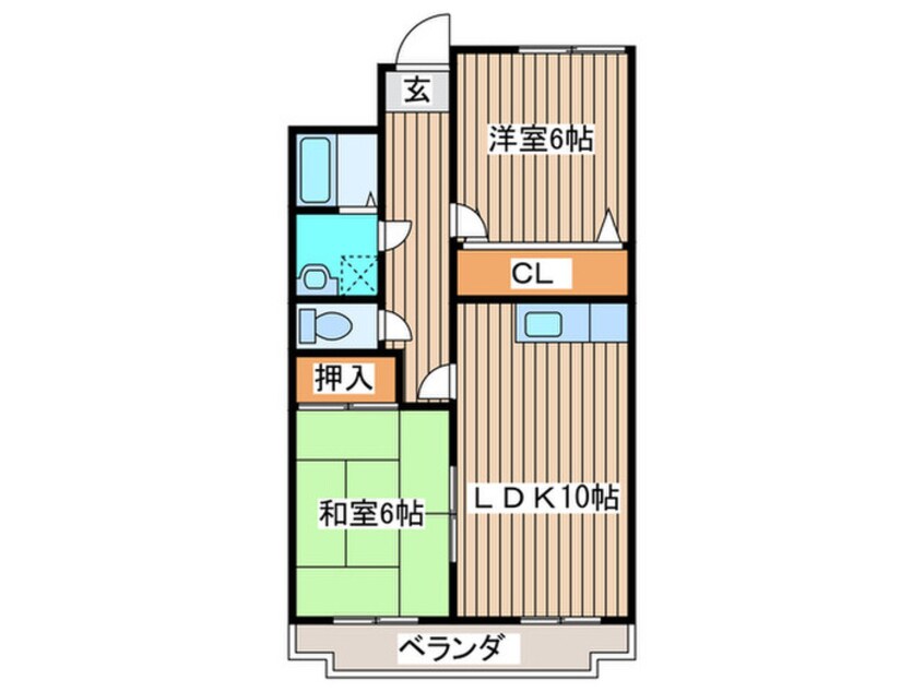間取図 アイックス今泉